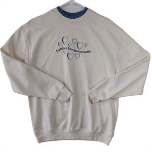 VTG M&C Sportswear Sweatshirt Women's Large Grandma Love Grandkids Double Collar